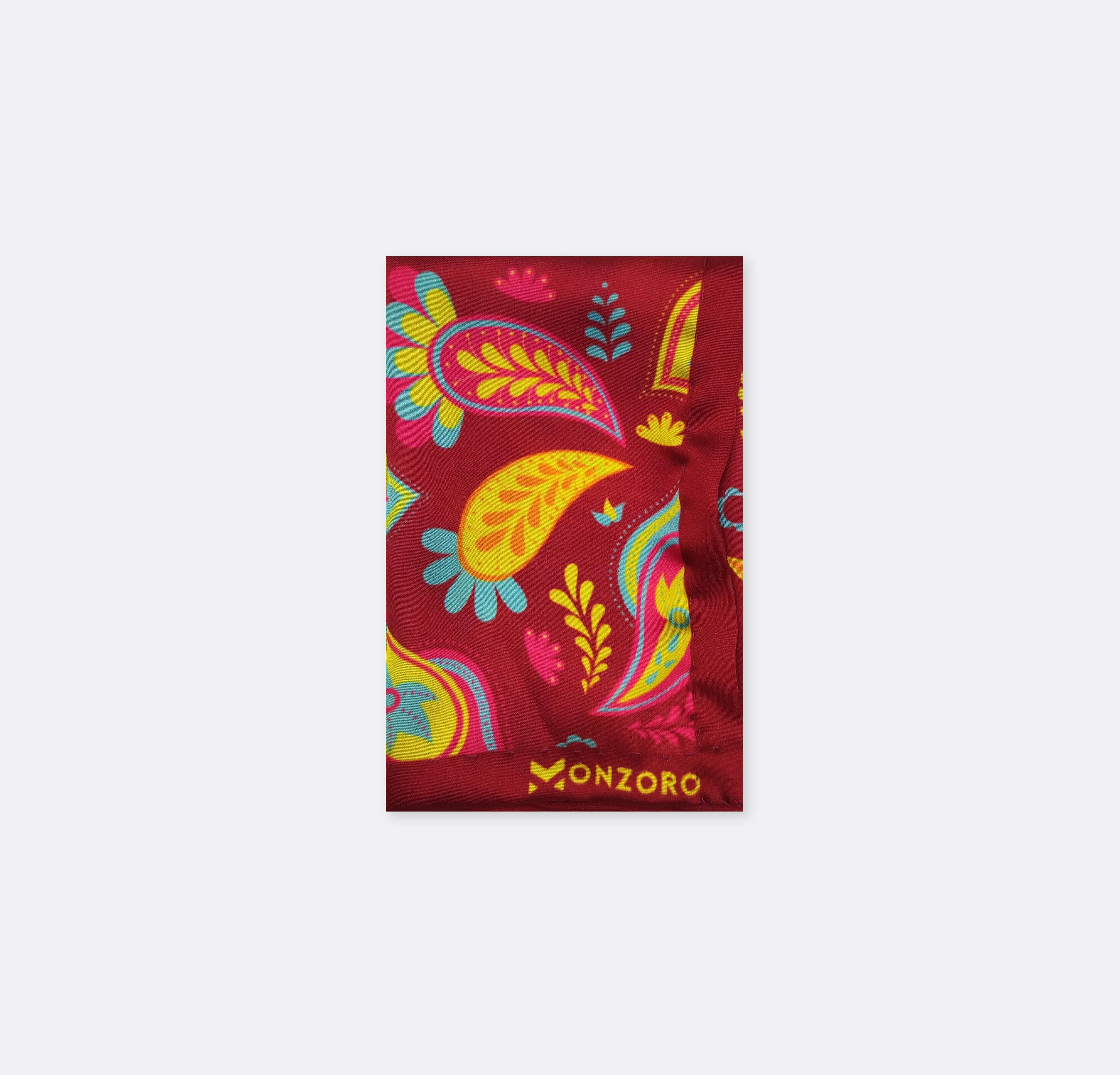 Paisley Shape silk pocket square