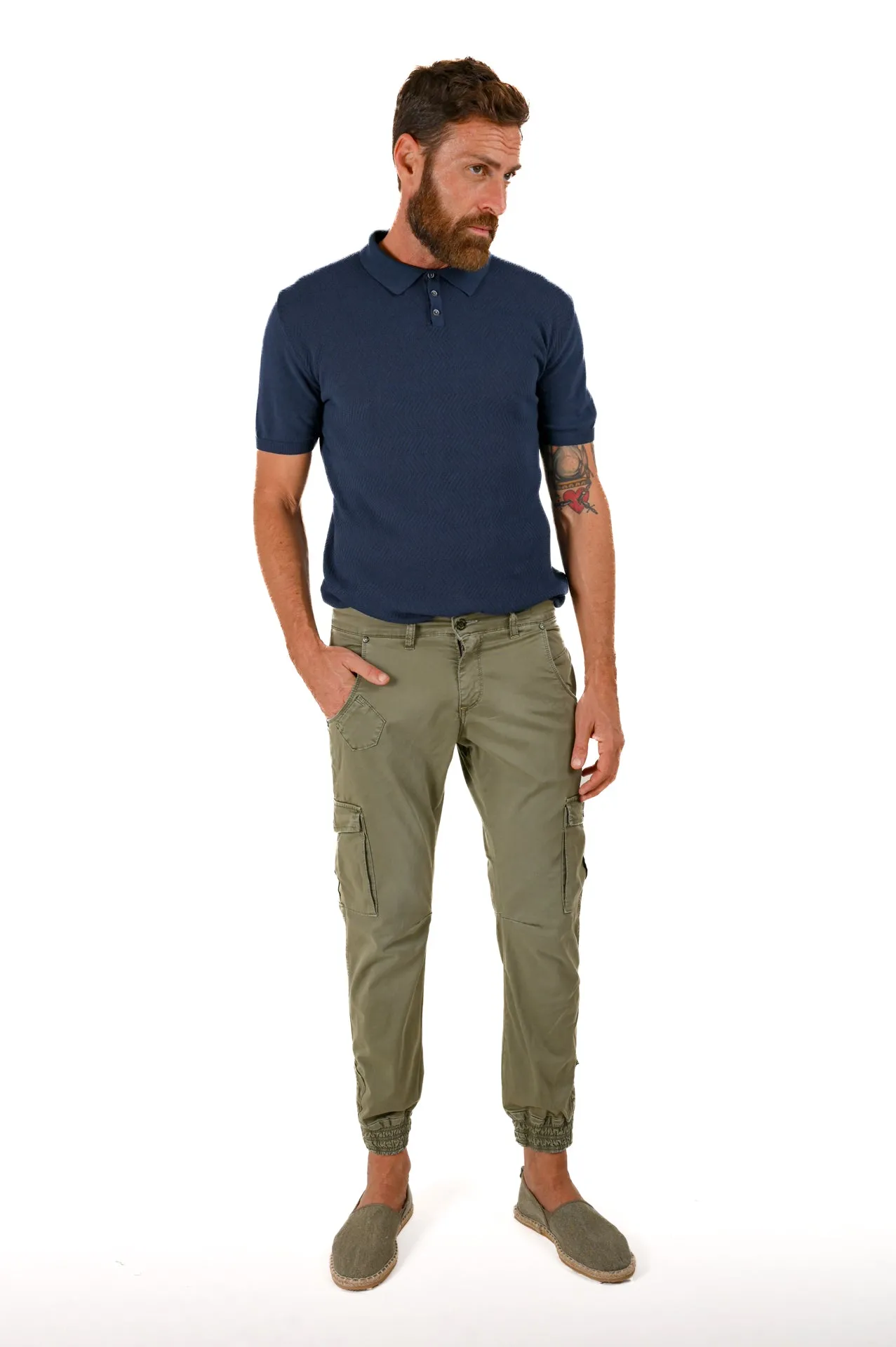 Pantaloni in cotone Slim Cezanne Bott SS22