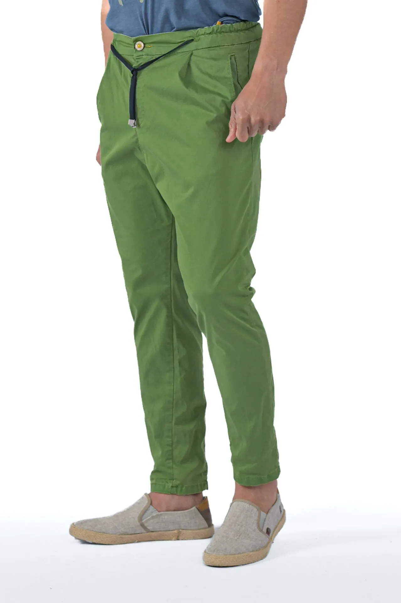 Pantaloni in cotone tapered Roby Raso SS23