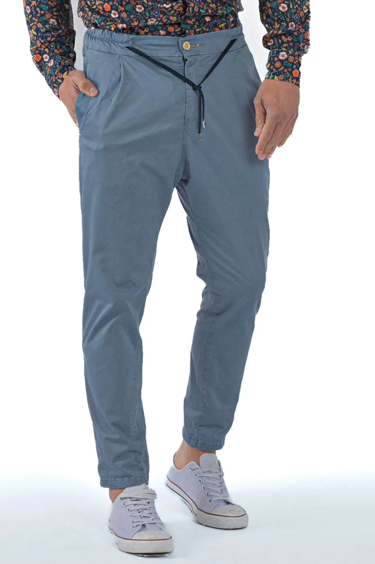 Pantaloni in cotone tapered Roby Raso SS23