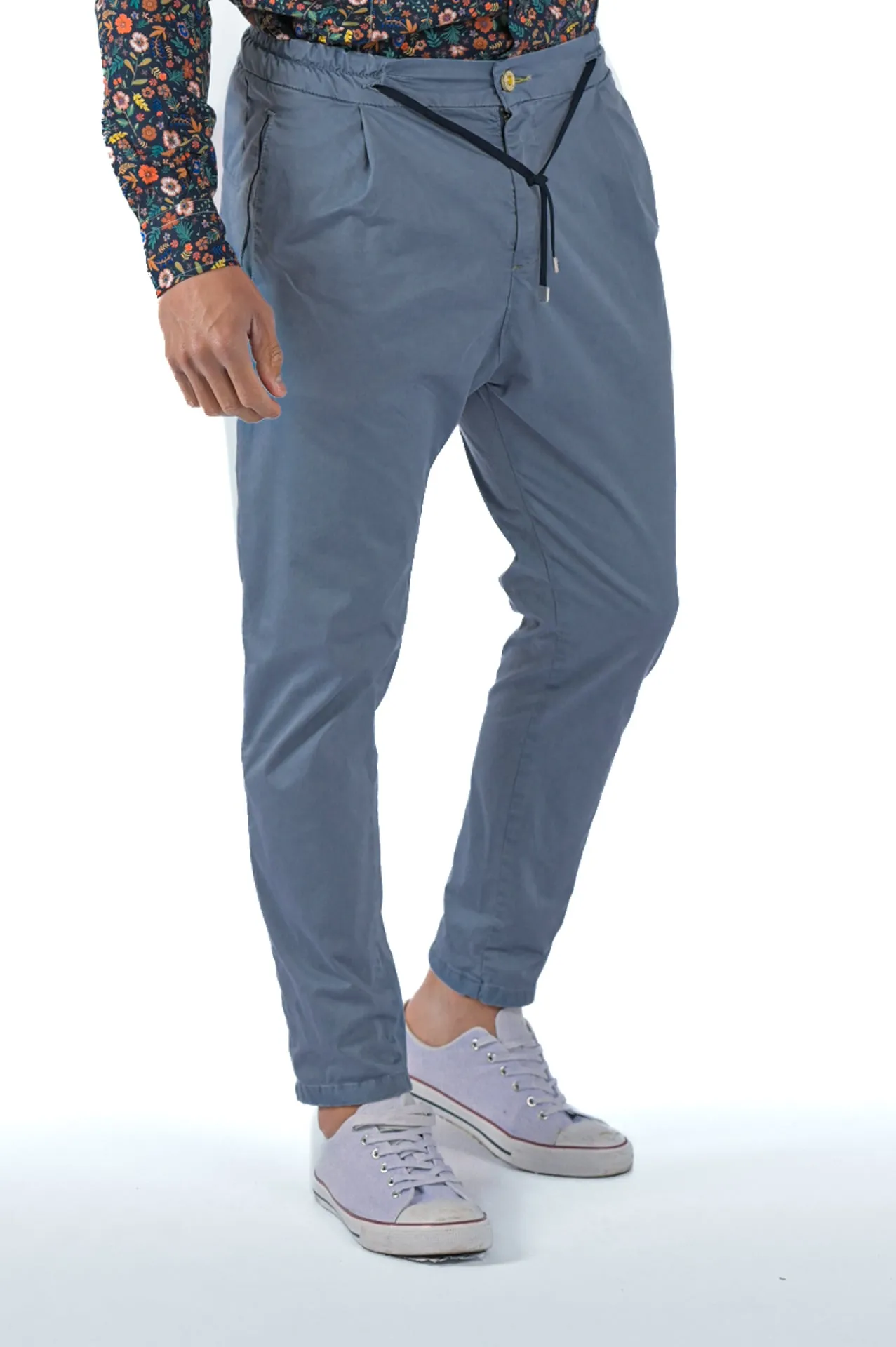 Pantaloni in cotone tapered Roby Raso SS23