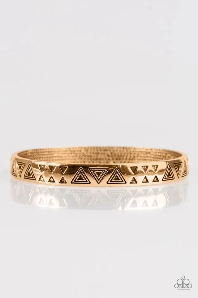 Paparazzi Accessories  - Fox In The Henhouse #B155 Peg - Gold Bracelets