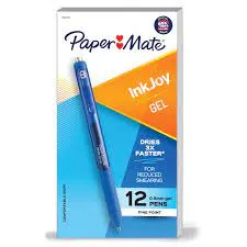 Paper Mate Inkjoy Ballpoint Pen Blue x 12