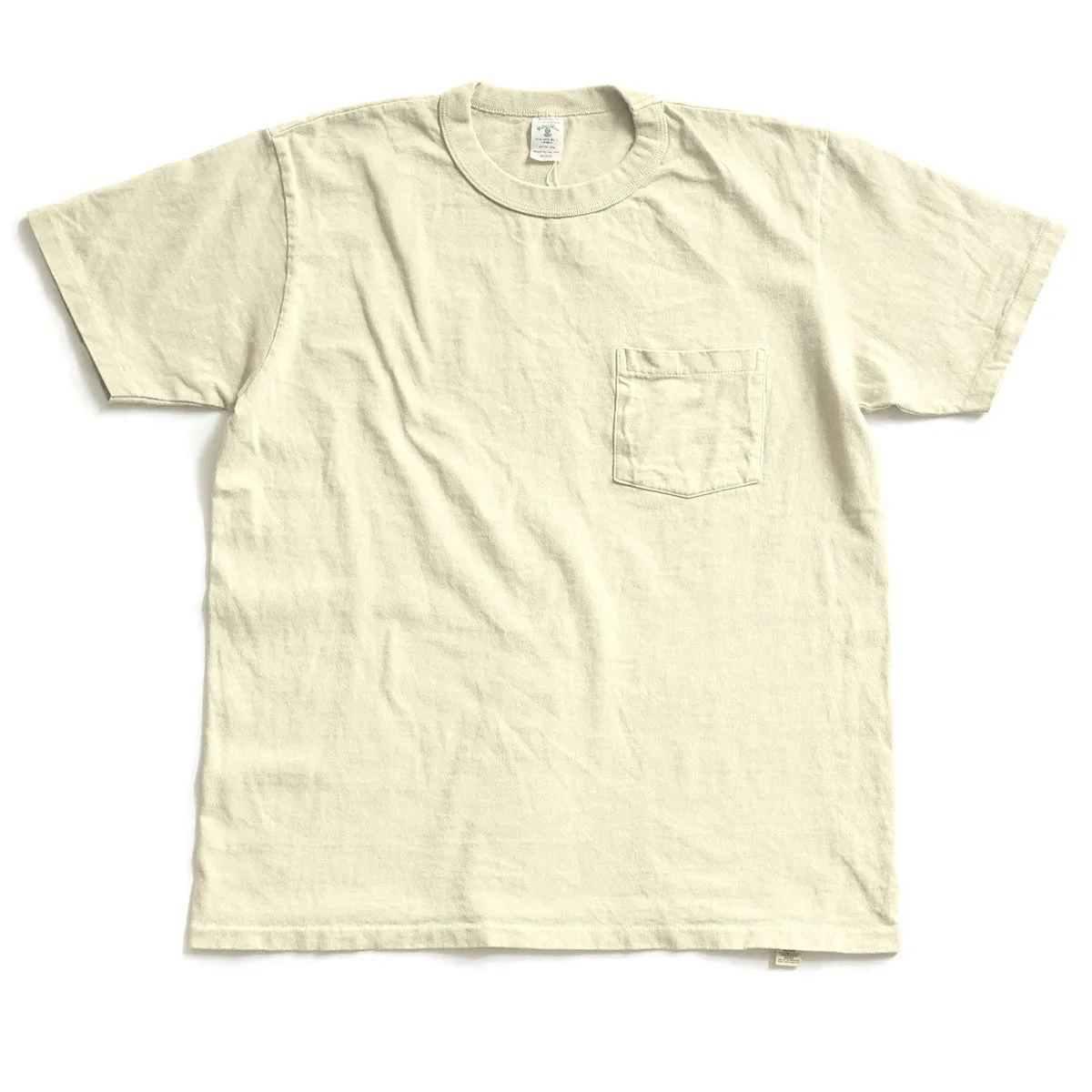 Pigment Dyed Pocket Tee - Oat Milk