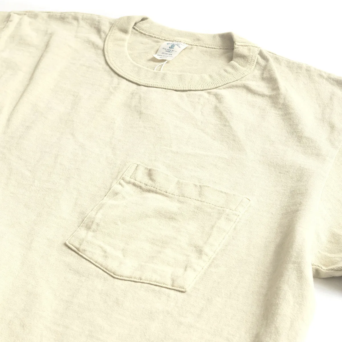 Pigment Dyed Pocket Tee - Oat Milk