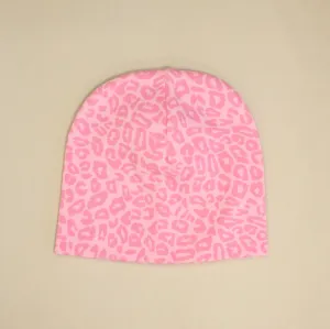 Pink Cheetah NICU Hat