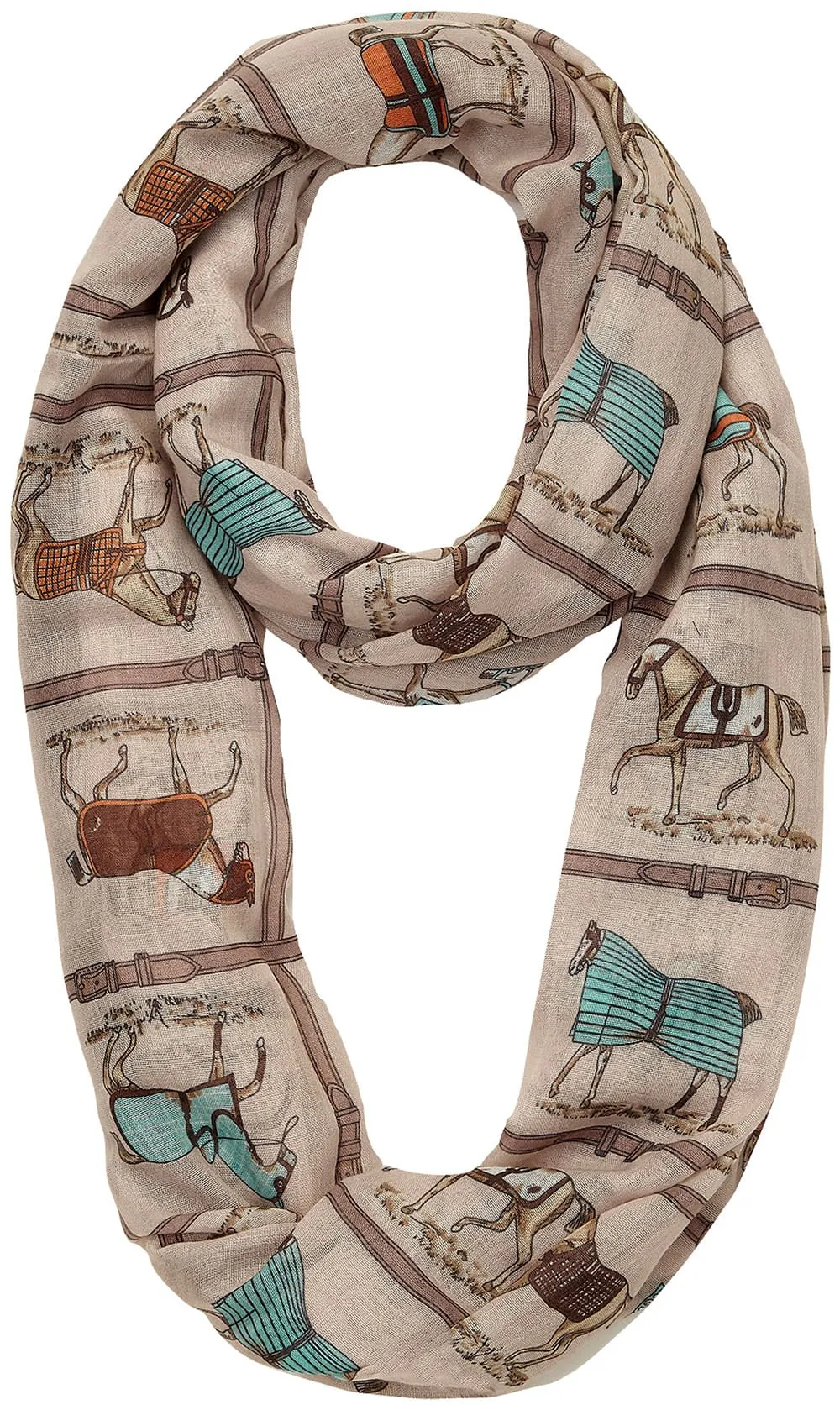 "Horses in Blankets" Infinity Scarves