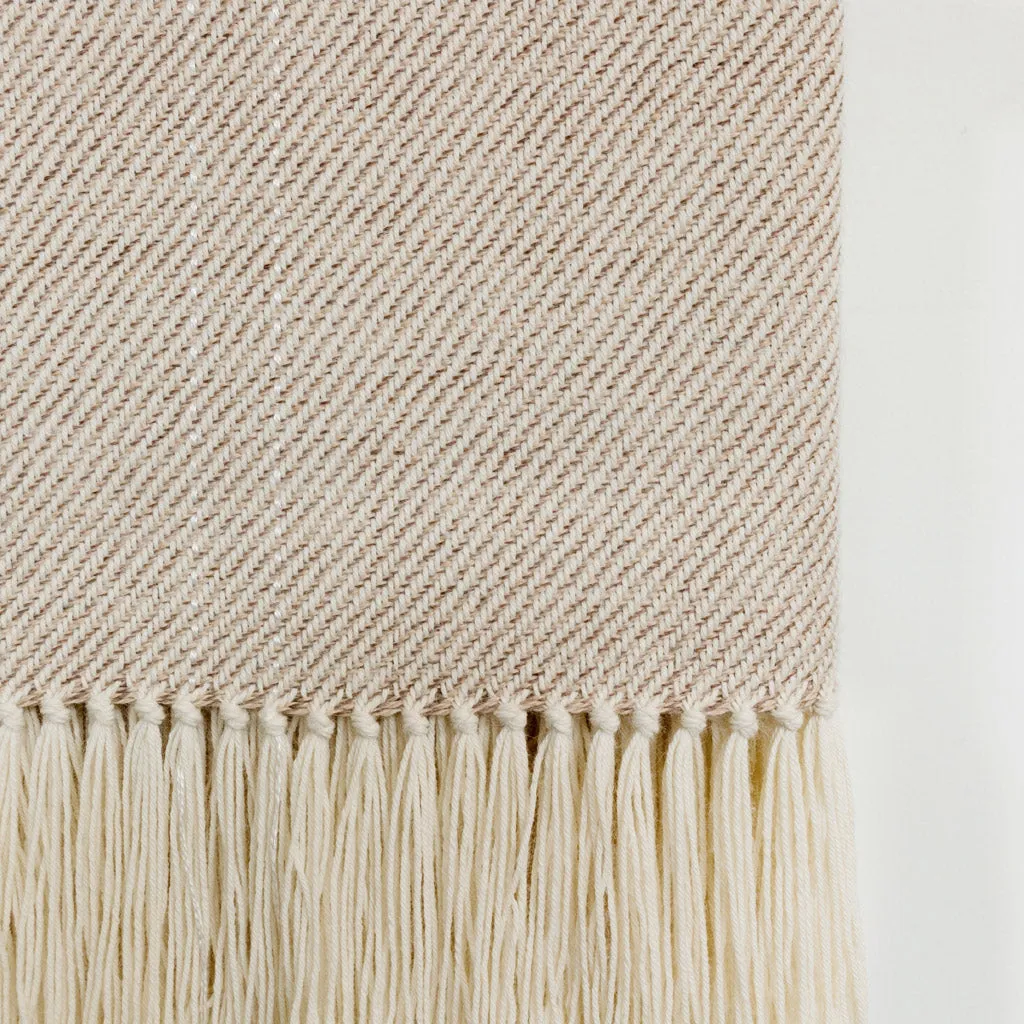 Sand Handwoven Alpaca Throw