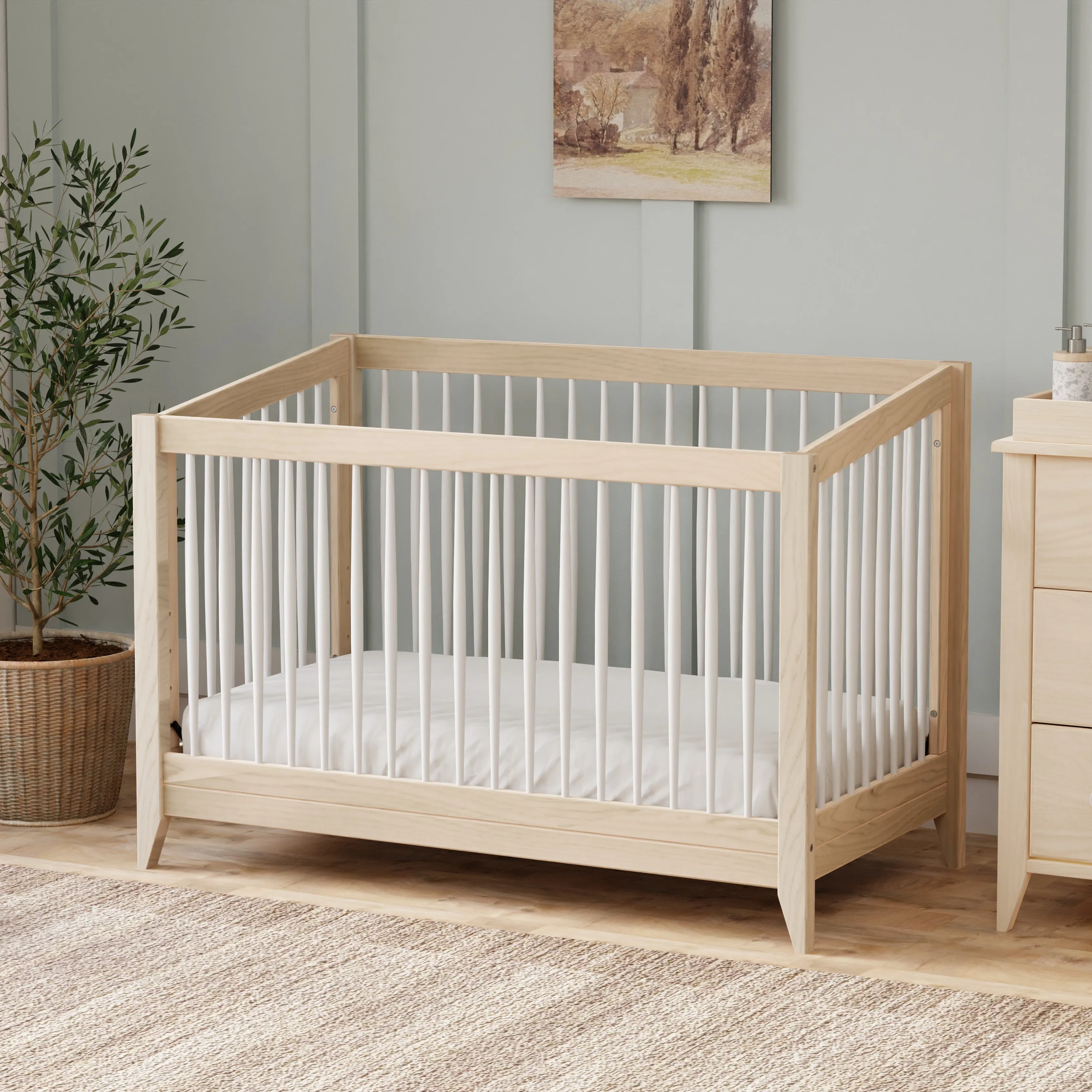 Sprout 4-in-1 Convertible Crib with Toddler Bed Conversion Kit