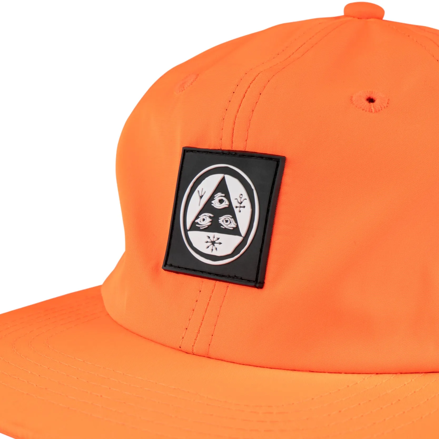 Talisman PVC Patch Nylon Hat - Bright Orange