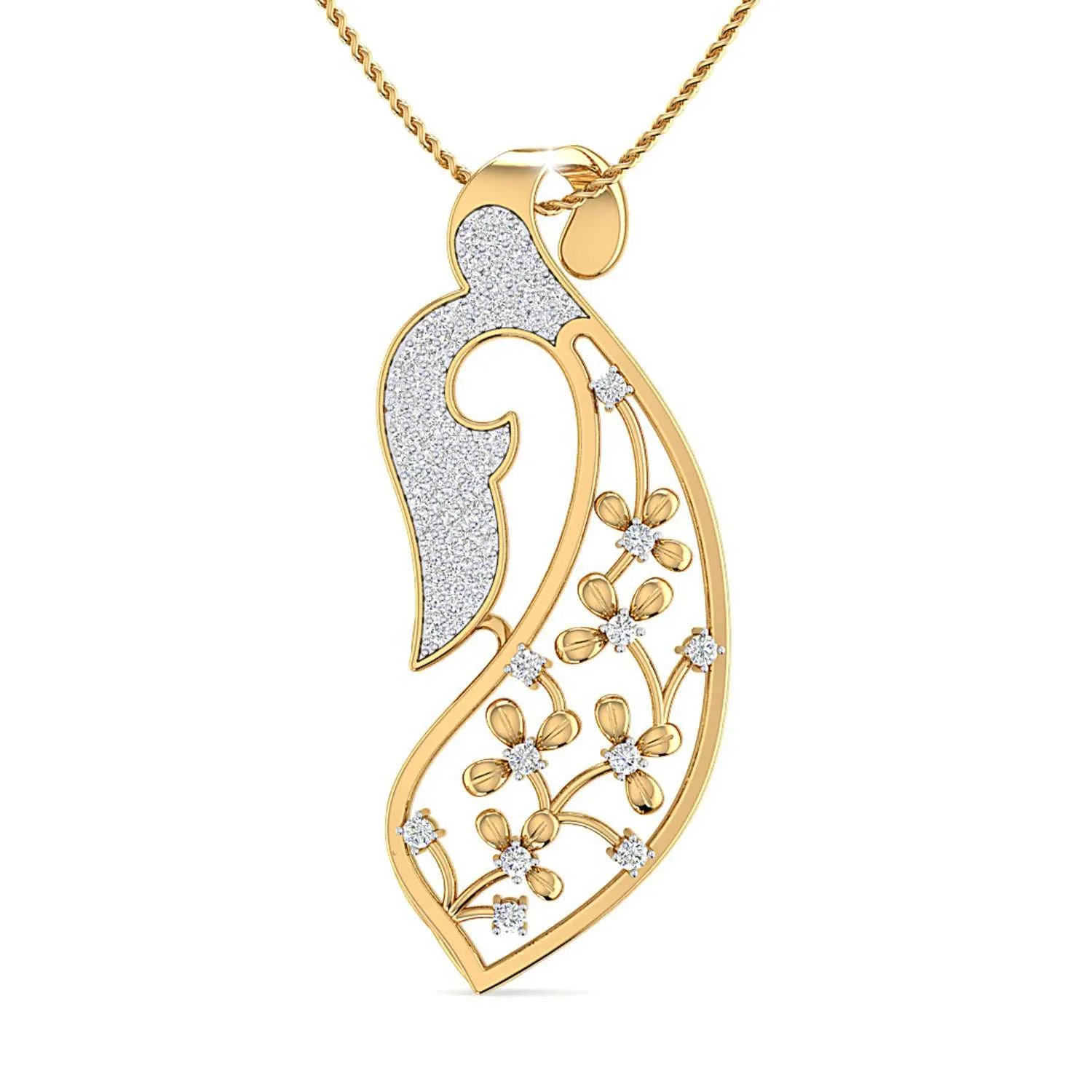 THE CANARY PAISLEY PENDANT