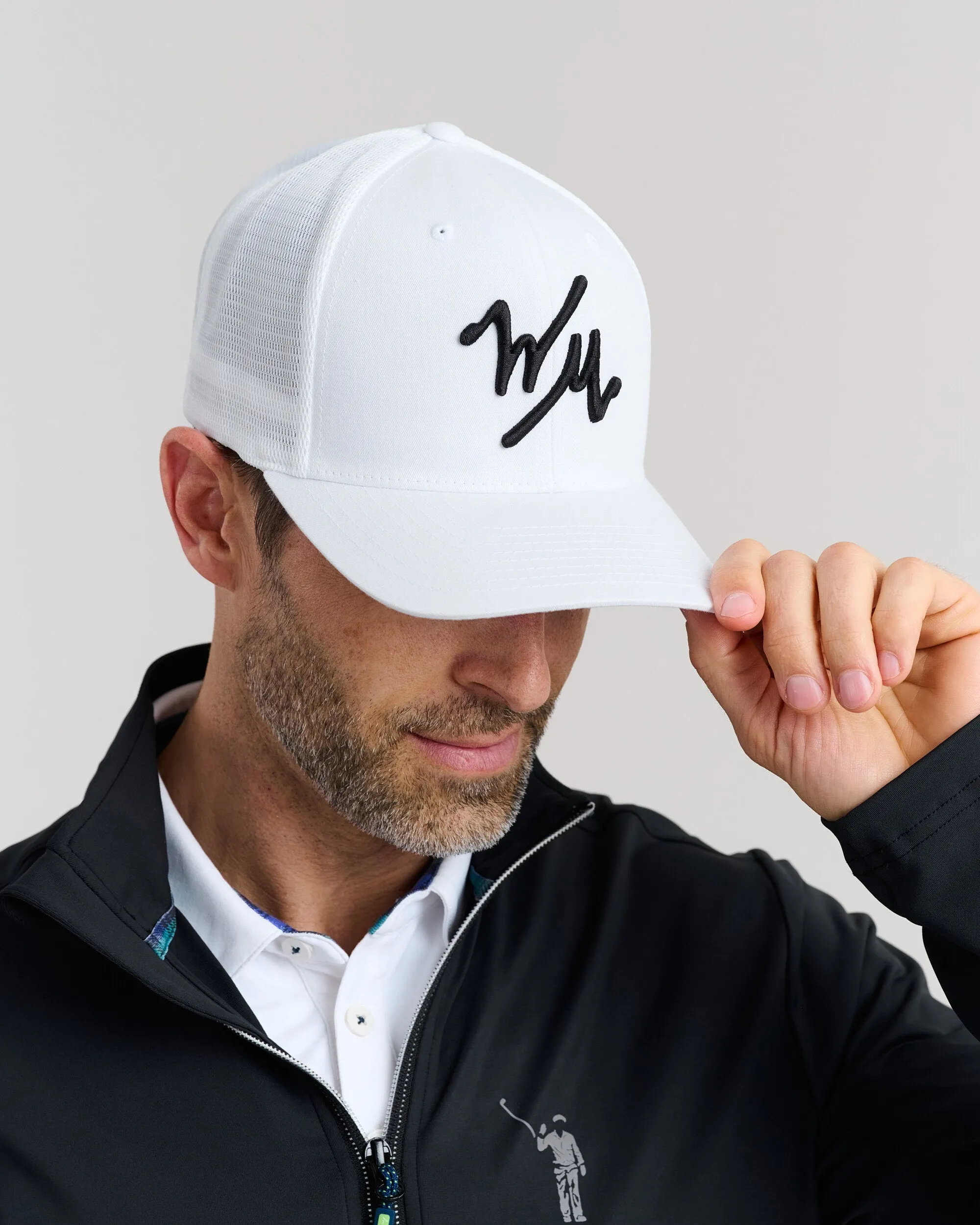 WM Flex Trucker Hat | White